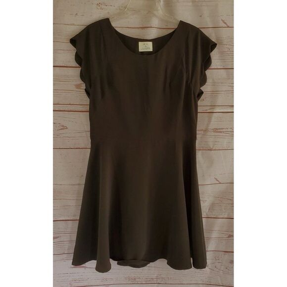 Pins & Needles Dresses & Skirts - Pins and Needles Scallop Sleeve Cut Out Back Mini Dress Black Size 10